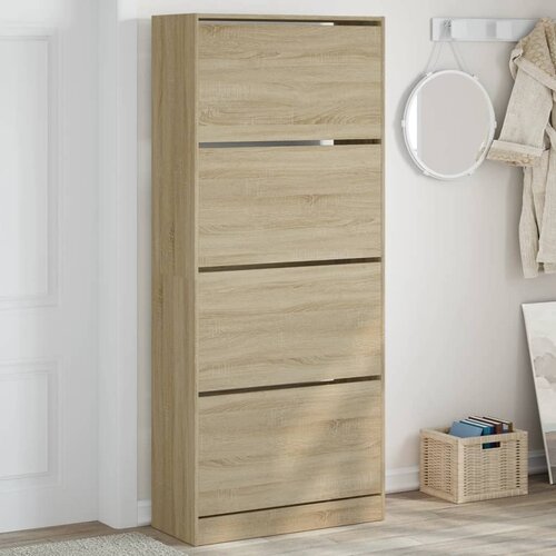 vidaXL Omarica za čevlje s 4 predali sonoma hrast 80x34x187,5 cm Cene