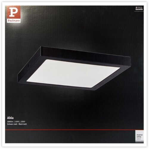 PAULMANN 71026 - LED/22W plafonska svetiljka ABIA 230V crna Slike