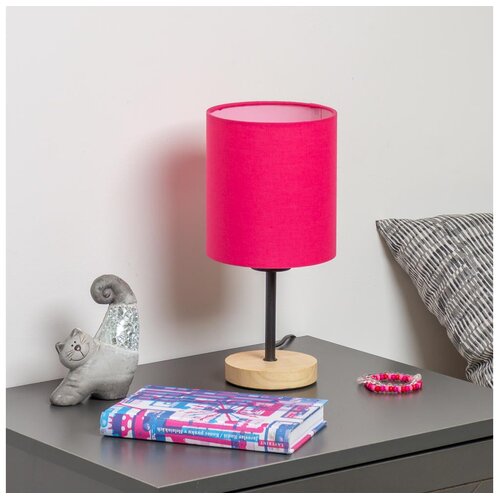  Brilagi - Stona lampa NUBILA WOOD 1xE27/25W/230V hrast/ružičasta Cene