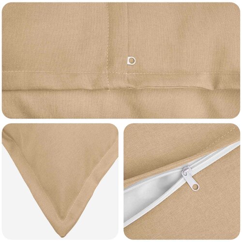  Presvlaka za jastuk 6 pcs HOUTEN Krem 40 x 60 cm Umjetni lan Slike