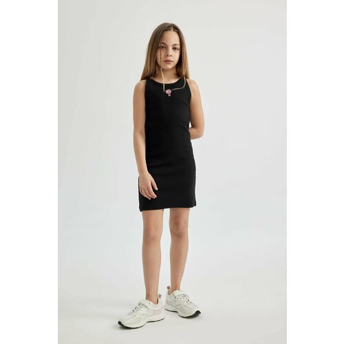 Defacto Regular Fit Camisole Knitted Dress Cene