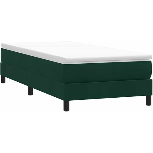 Box Spring krevet bez madraca tamnozeleni 100x210 cm samt Cene
