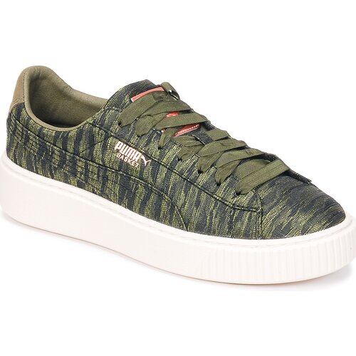 Puma Nizke superge Basket Platform Bi Color Zelena Cene