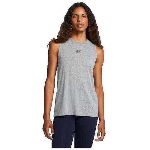 Under Armour Majice brez rokavov Un Muscle Rival Siva Slike