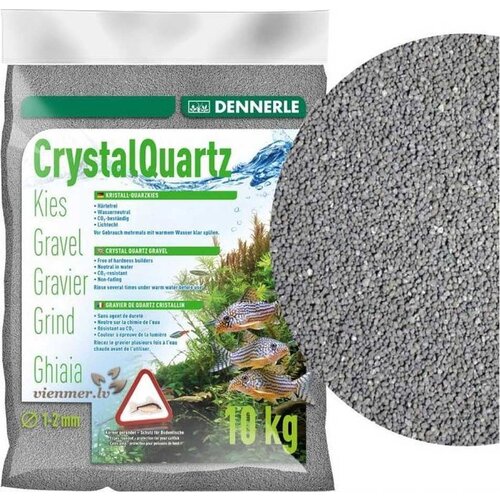 Dennerle crystal quartz gravel slate grey 10kg Cene