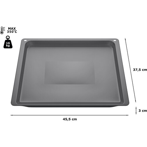 Bosch HEZ631070 Peka za pecenje 30 x 455 x 375 mm, pogodna za pirolizu, pogodna za pranje u perilici posuda. Slike