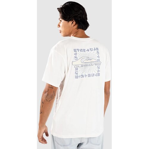 Quiksilver Evo Border Lines T-shirt snow white Cene