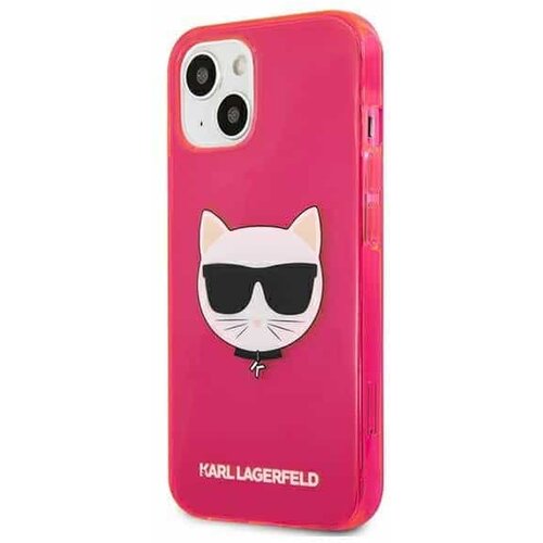 Karl Lagerfeld originalna maska za iPhone 13 mini Glitter Choupette Fluo Slike