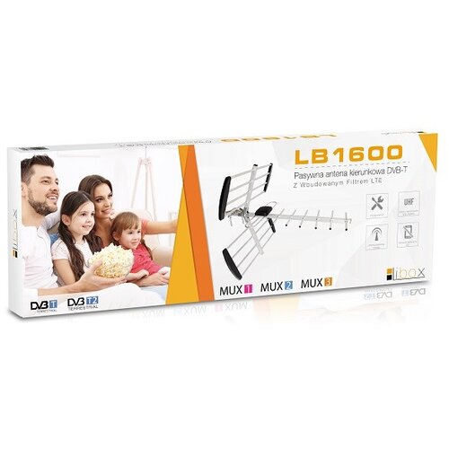 LIBOX Antena kierunkowa 16-el. pasywna DVB-T Z FILTREM LTE LB1600 television antenna Outdoor 18 dB Cijene