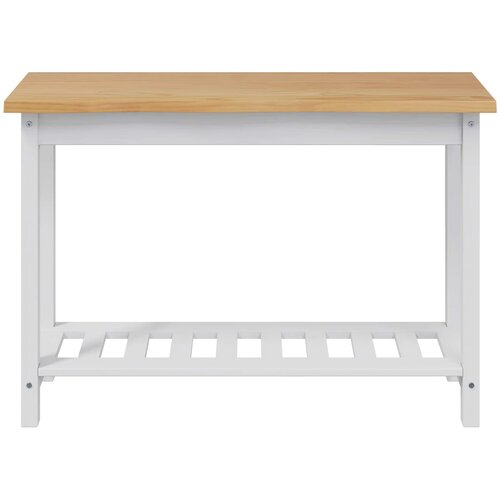 Konzolna stolica EKAI Bijela 112 x 35 x 76 cm Masivna borovina Slike