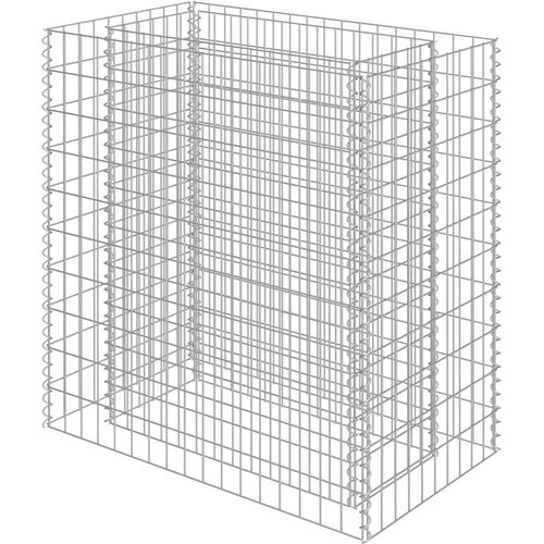  Gabionska sadilica od pocinčanog čelika 90 x 50 x 100 cm Slike