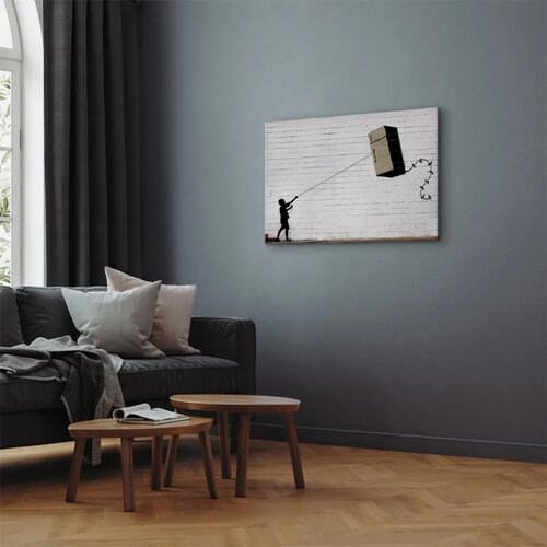  Slika - Flying Fridge (1 Part) Wide 90x60 Na talijanskom platnu Slike