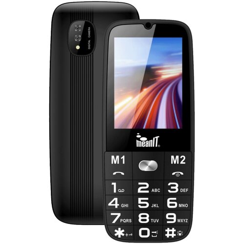 Mean IT Mobilni telefon, 2,4" ekran, Dual SIM, BT, SOS dugme - SENIOR 15, Crni Cene