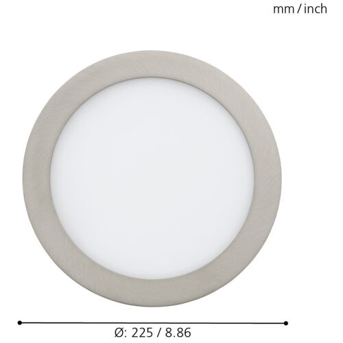 Eglo 33317 - led rgbw prigu&amp;scaron;iva ugradna plafonska svetiljka fueva-c LED/15,6W/230V pr.22,5 cm Slike