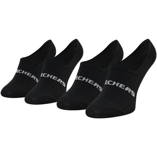 Skechers kratke nogavice 2PPK Mesh Ventilation Footies Socks Črna Slike