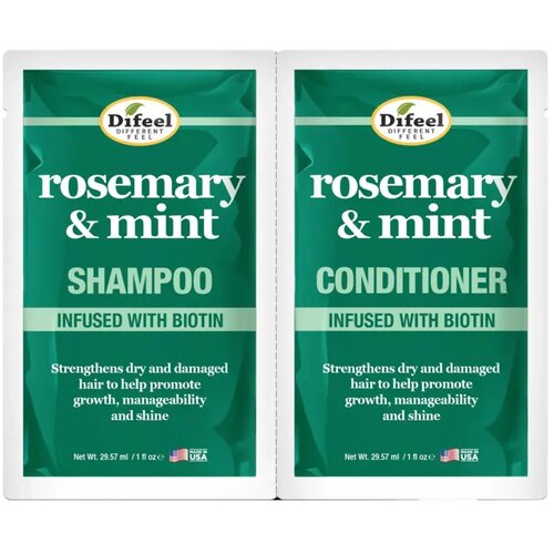 DIFEEL Set Šampon i balzam za kosu Ruzmarin i menta, 2x29.57ml Slike