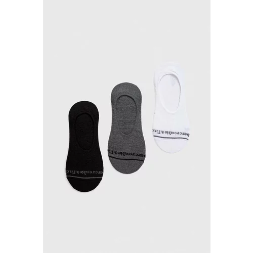 Abercrombie & Fitch Čarape 3-pack za muškarce, boja: siva