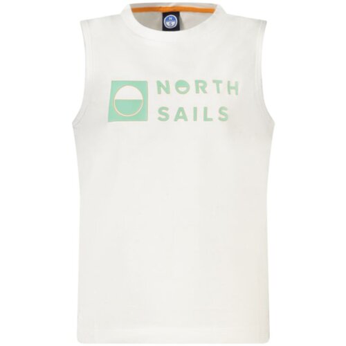 North Sails dječja bijela majica bez rukava Slike