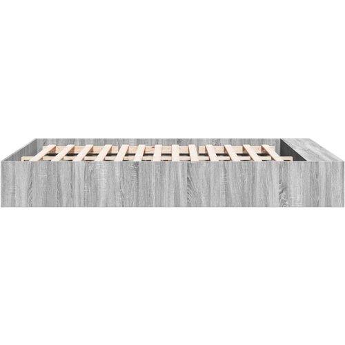 VidaXL Okvir kreveta siva boja hrasta 140 x 200 cm konstruirano drvo Slike
