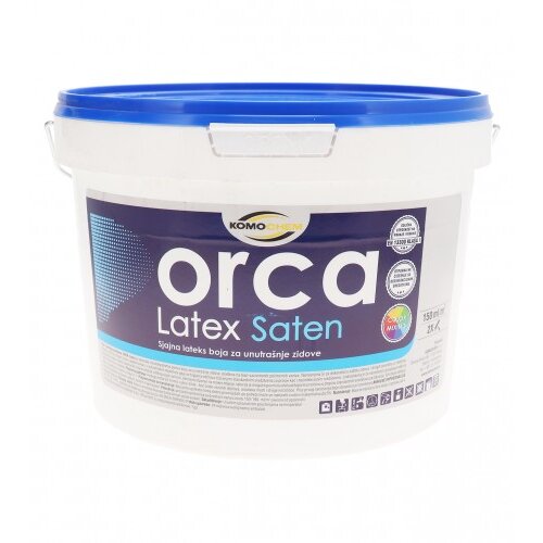 KOMOCHEM Boja za unutra&amp;scaron;nje zidove ORCA LATEX Saten 5l bijela Slike