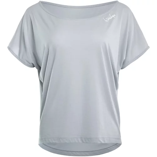 Winshape Tehnička sportska majica 'MCT002' svijetlosiva / bijela
