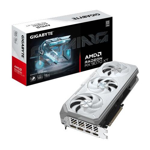 Gigabyte Radeon RX 9070 XT GAMING OC ICE 16G Graphics Card - 16GB GDDR6, 256bit, PCI-E 5.0, 3060 MHz Core Clock, 2 x DisplayPort, 2 x HDMI, GV-R907XGAMINGOCICE-16GD Cijene