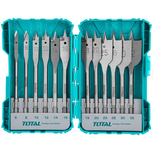 Total 12-dijelni set za bu&amp;scaron;enje u drvu / INDUSTRIAL (TACSDL1201) Slike