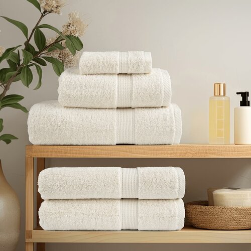  6-dijelni vrhunski set ručnika SOLUND krem 600 gsm Slike