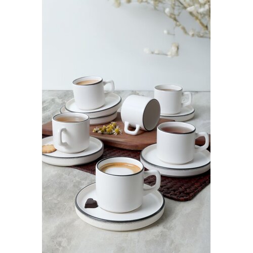 Hermia Set &amp;scaron;oljica za čaj, 12 komada, Beli Slike
