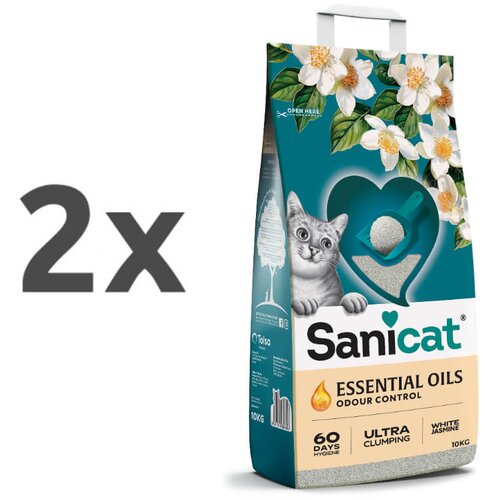 Sanicat posip Essential Oils, beli jasmin - 10 kg 2 x 10 kg Cene