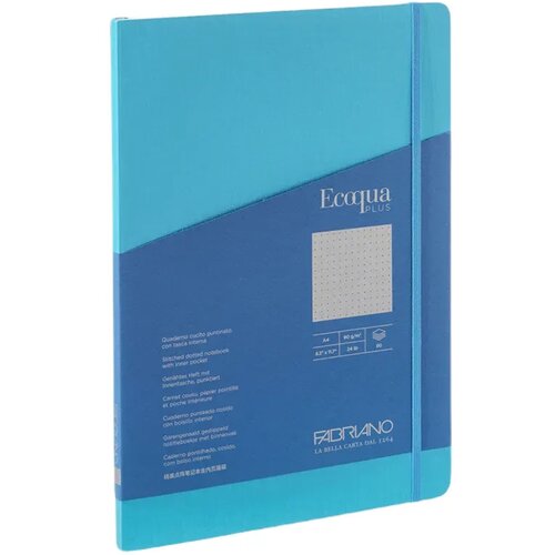  EcoquaPlus, notes, 80 lista, Fabriano, odaberite motiv A4 Tačke Plava Slike
