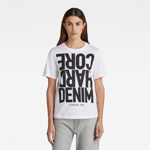G-star T-shirt - HCD r t wmn white Slike