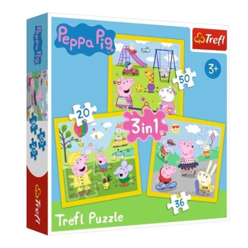 Tref line puzzle 3 u 1 pepa prase ( T34849 ) Cene