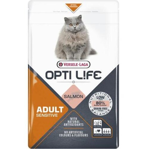 Opti Life Versele-Laga Opti Life Granule za odrasle mačke Sensitive Losos Cene