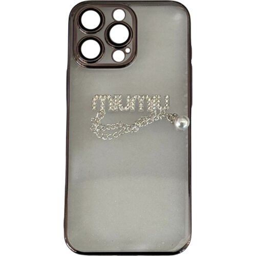 Clear MiuMiu maskica iPhone 16 Pro Black Cene