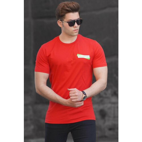 Madmext Men's Red T-Shirt with a Print 5270 Slike