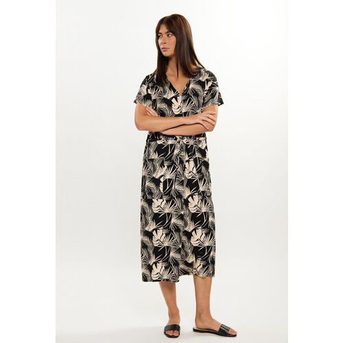 Monnari Woman&amp;#039;s Dresses Midi Dress With Pattern Multi Black Slike