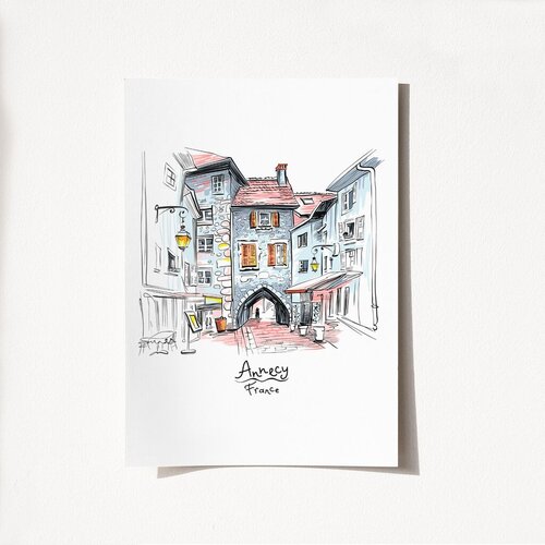Wallity Poster Annecy Francuska-2031, 42x59,4 cm Cijene