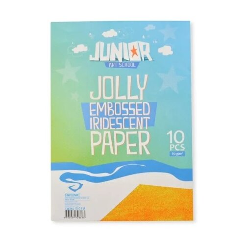 Junior jolly embossed iridescent paper sjajni papir a4 10k - odaberite nijansu žuta ( 136145 ) Cene