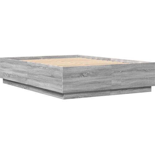 VidaXL Posteljni okvir siva sonoma 160x200 cm inženirski les, (21094938) Slike