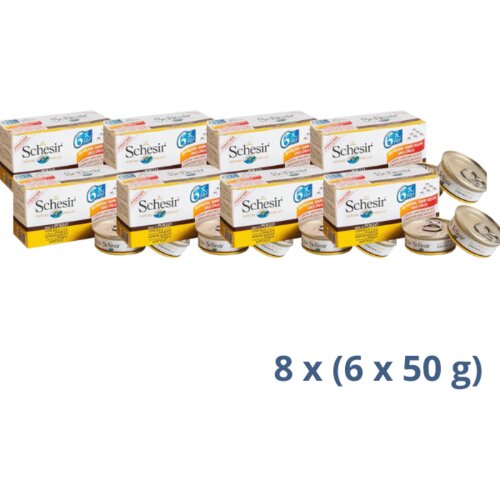 Schesir multipak cat - piletina i pirinač 6x50g - 2.4 kg Cene