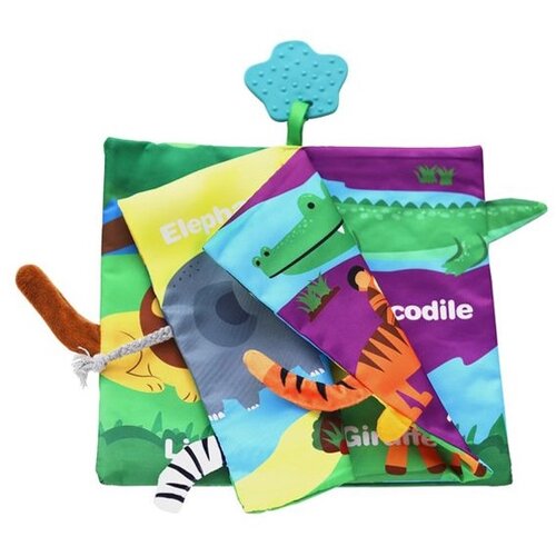  Edukativna knjiga Jungly Tails sa glodalicom KKB10267 Slike