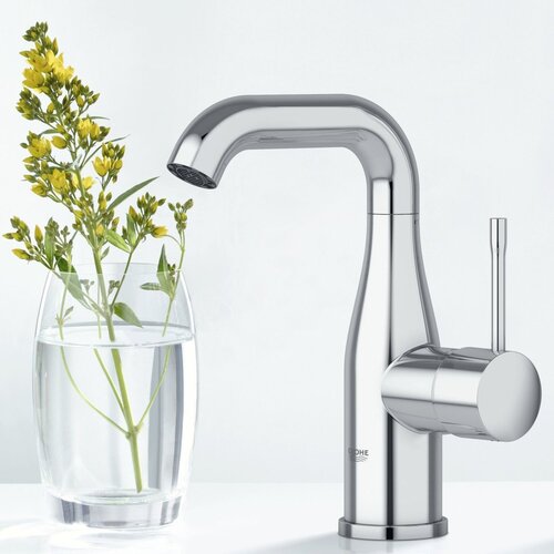 Grohe enoročna armatura za umivalnik ESSENCE z zgornjim delom sifona (23462001) - krom Slike