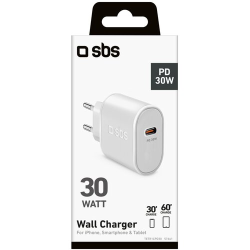 Sbs Wall Charger bijela 30W TETR1CPD30 Slike