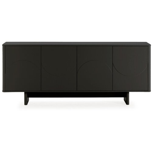 MOME Crna komoda 180x75x40 cm Solei – Cijene