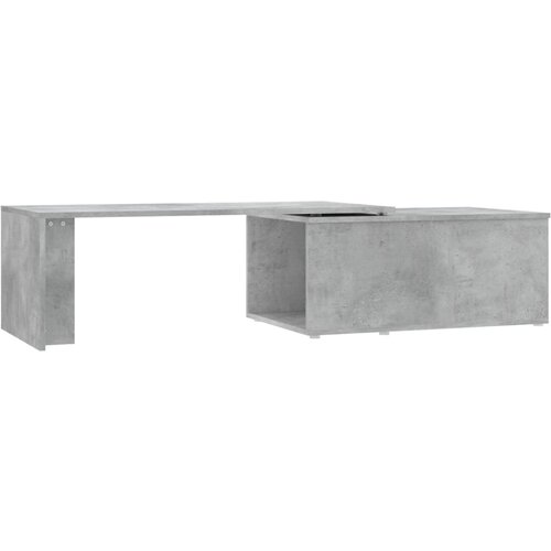 Maison Chic Klubska mizica - kavna mizica - Nizka mizica betonsko siva 150x50x35 cm iverna plošča, (21753929) Cene