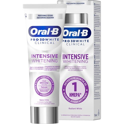 Oral-b Pro 3D White Clinical - Radiant White pasta za zube, 75 ml Cene