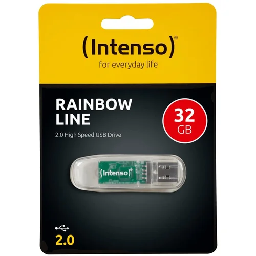  (Intenso) USB Flash drive 32GB Hi-Speed USB 2.0,Rainbow Line,TRANSP. – USB2.0-32GB/Rainbow