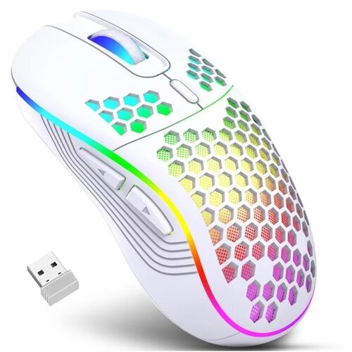 INF 2.4G Brezžična mi&scaron;ka za polnjenje - Nastavljiv DPI, Ergonomska oblika White, (5000129809) Cene