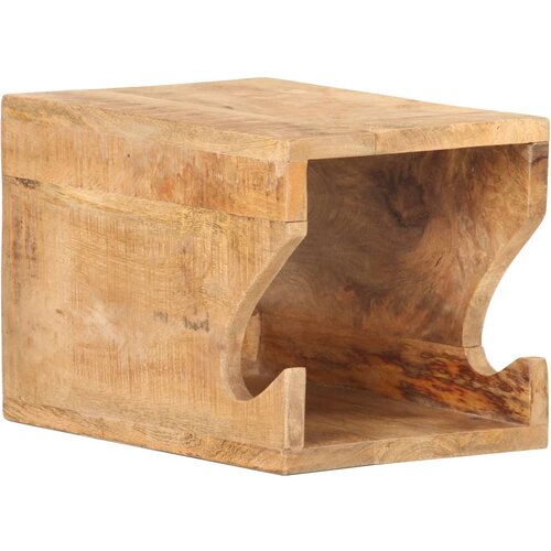 VidaXL Zidni stalak za bicikl 35 x 25 x 25 cm masivno grubo drvo manga Slike